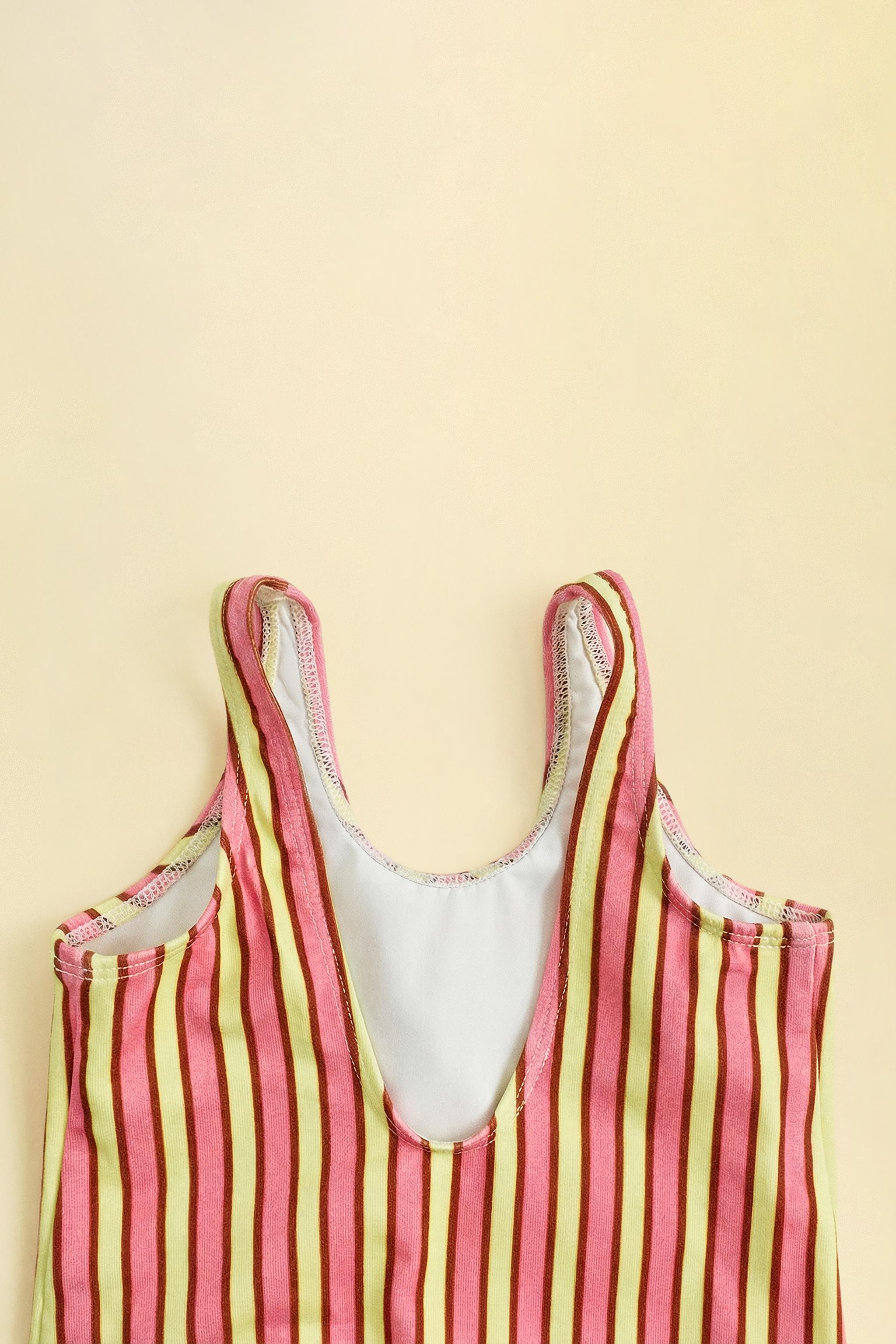 ZARA TIMELESS - STRIPED SWIMSUIT